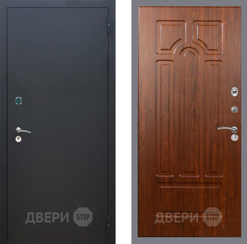 Входная металлическая Дверь Рекс (REX) 1A Черный Муар FL-58 Морёная берёза в Черноголовке