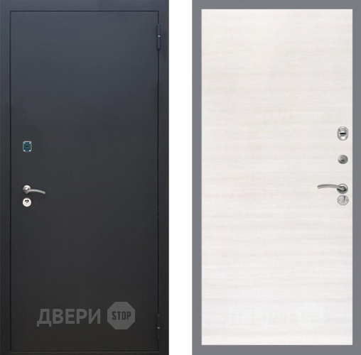 Входная металлическая Дверь Рекс (REX) 1A Черный Муар GL Акация в Черноголовке
