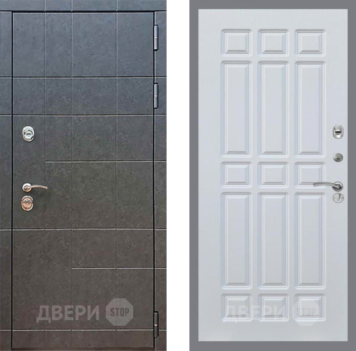 Входная металлическая Дверь Рекс (REX) 21 FL-33 Белый ясень в Черноголовке