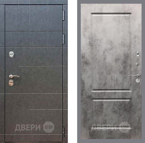 Входная металлическая Дверь Рекс (REX) 21 FL-117 Бетон темный в Черноголовке