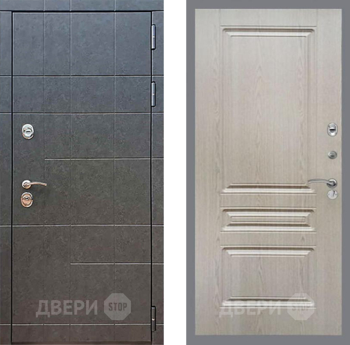 Входная металлическая Дверь Рекс (REX) 21 FL-243 Беленый дуб в Черноголовке