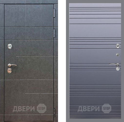 Входная металлическая Дверь Рекс (REX) 21 Line Силк титан в Черноголовке