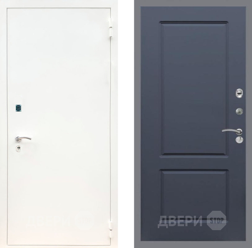 Входная металлическая Дверь Рекс (REX) 1А Белая шагрень FL-117 Силк титан в Черноголовке