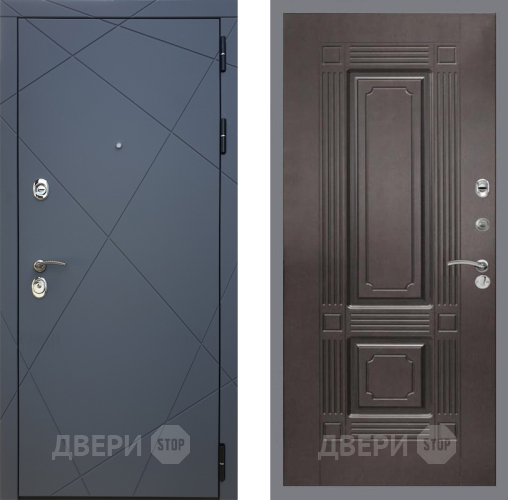 Входная металлическая Дверь Рекс (REX) 13 Силк Титан FL-2 Венге в Черноголовке