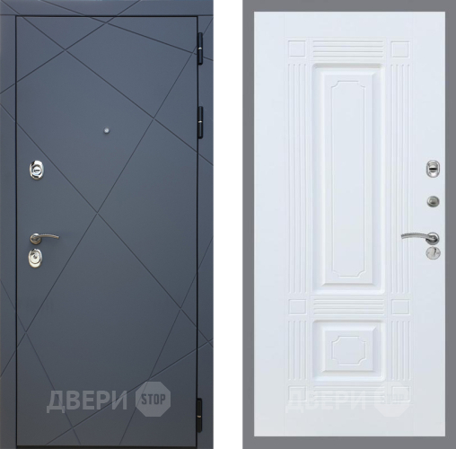 Входная металлическая Дверь Рекс (REX) 13 Силк Титан FL-2 Силк Сноу в Черноголовке