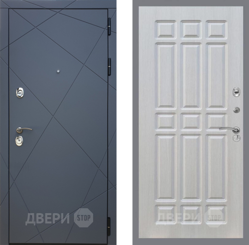Входная металлическая Дверь Рекс (REX) 13 Силк Титан FL-33 Лиственница беж в Черноголовке