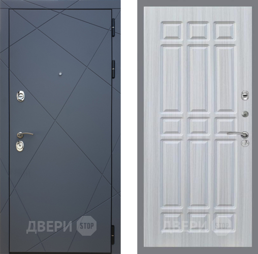 Входная металлическая Дверь Рекс (REX) 13 Силк Титан FL-33 Сандал белый в Черноголовке
