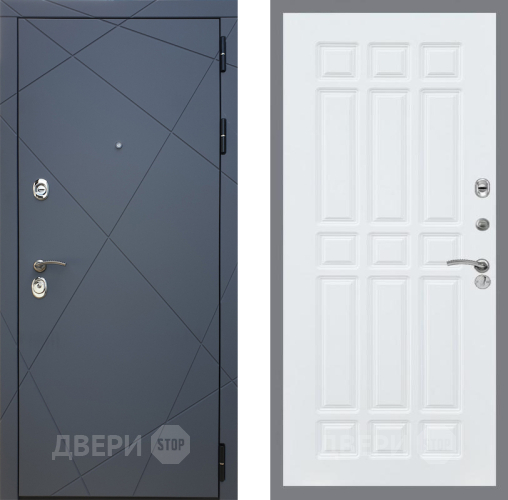 Входная металлическая Дверь Рекс (REX) 13 Силк Титан FL-33 Силк Сноу в Черноголовке