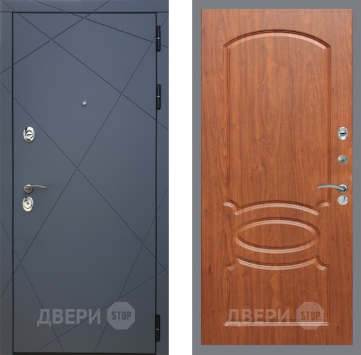 Входная металлическая Дверь Рекс (REX) 13 Силк Титан FL-128 Морёная берёза в Черноголовке
