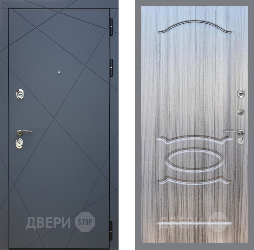 Входная металлическая Дверь Рекс (REX) 13 Силк Титан FL-128 Сандал грей в Черноголовке