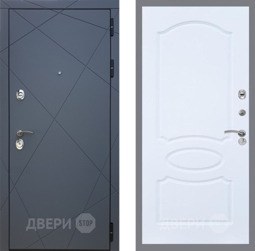 Входная металлическая Дверь Рекс (REX) 13 Силк Титан FL-128 Силк Сноу в Черноголовке