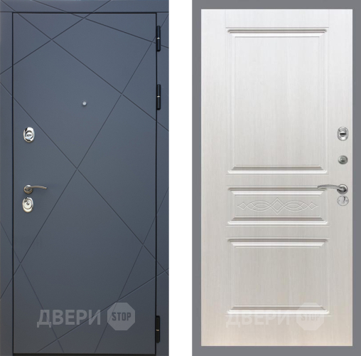 Входная металлическая Дверь Рекс (REX) 13 Силк Титан FL-243 Лиственница беж в Черноголовке