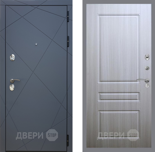 Входная металлическая Дверь Рекс (REX) 13 Силк Титан FL-243 Сандал белый в Черноголовке