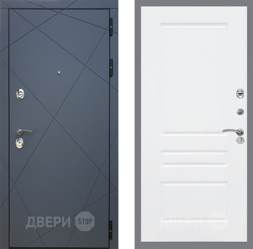Входная металлическая Дверь Рекс (REX) 13 Силк Титан FL-243 Силк Сноу в Черноголовке