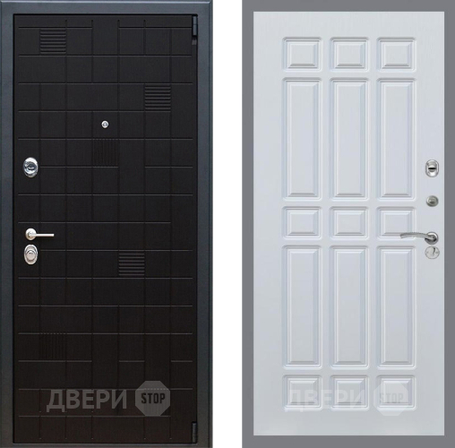 Входная металлическая Дверь Рекс (REX) 12 FL-33 Белый ясень в Черноголовке