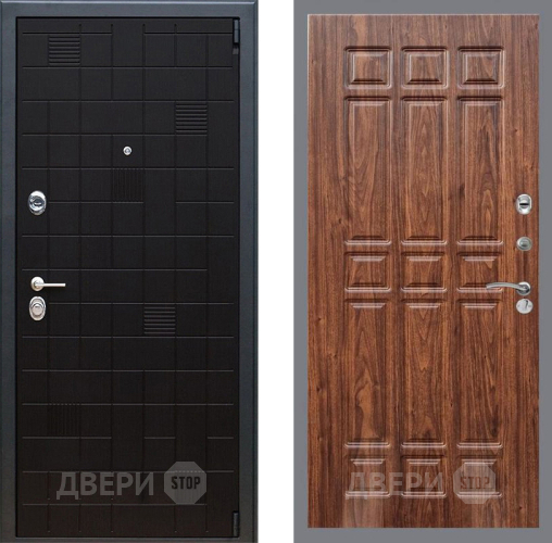 Входная металлическая Дверь Рекс (REX) 12 FL-33 орех тисненый в Черноголовке