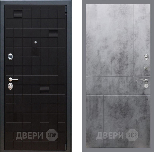 Входная металлическая Дверь Рекс (REX) 12 FL-290 Бетон темный в Черноголовке