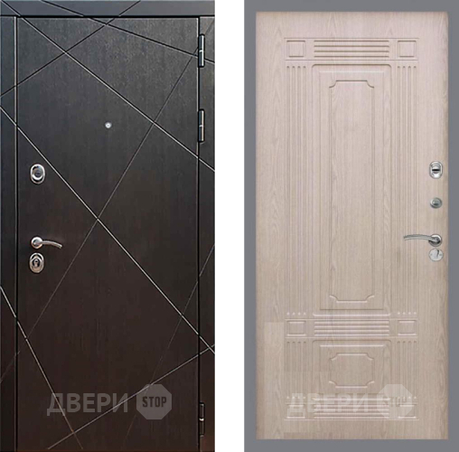 Входная металлическая Дверь Рекс (REX) 13 Венге FL-2 Беленый дуб в Черноголовке