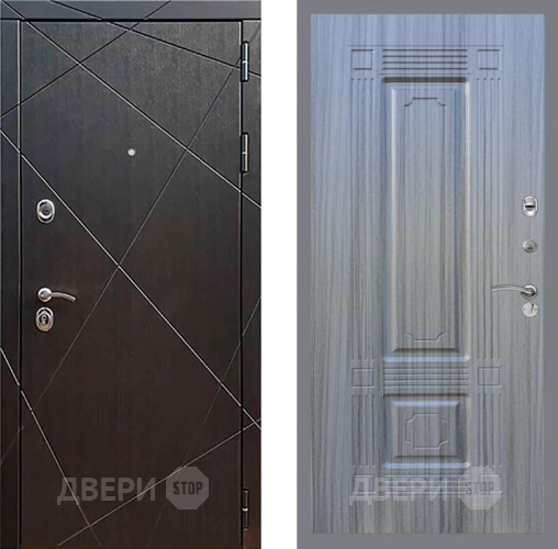 Входная металлическая Дверь Рекс (REX) 13 Венге FL-2 Сандал грей в Черноголовке