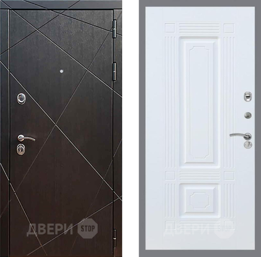 Входная металлическая Дверь Рекс (REX) 13 Венге FL-2 Силк Сноу в Черноголовке