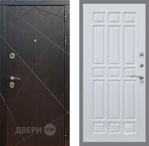 Входная металлическая Дверь Рекс (REX) 13 Венге FL-33 Белый ясень в Черноголовке