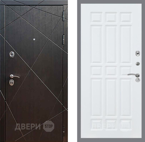 Входная металлическая Дверь Рекс (REX) 13 Венге FL-33 Силк Сноу в Черноголовке