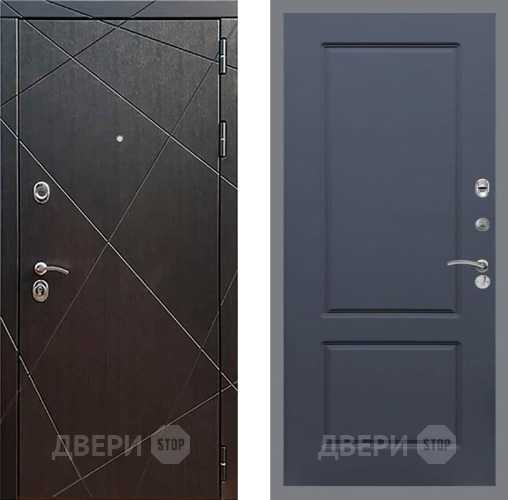 Входная металлическая Дверь Рекс (REX) 13 Венге FL-117 Силк титан в Черноголовке