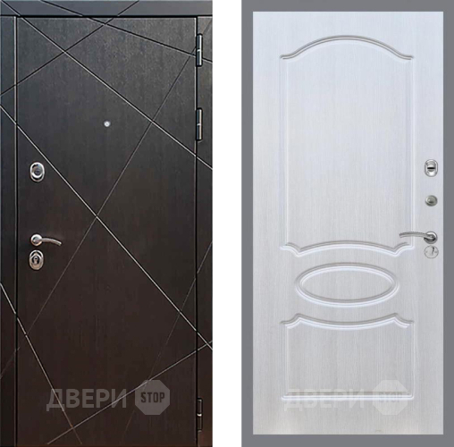 Входная металлическая Дверь Рекс (REX) 13 Венге FL-128 Лиственница беж в Черноголовке
