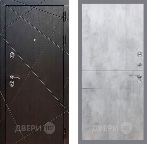 Входная металлическая Дверь Рекс (REX) 13 Венге FL-290 Бетон светлый в Черноголовке