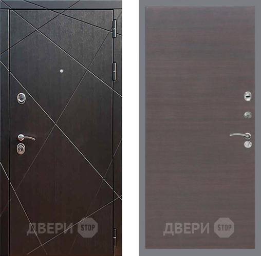 Входная металлическая Дверь Рекс (REX) 13 Венге GL венге поперечный в Черноголовке
