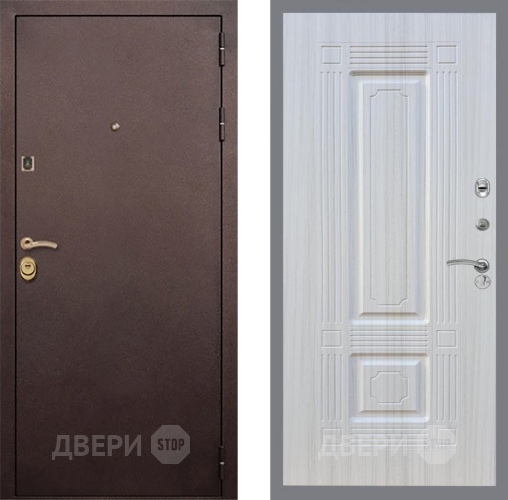 Входная металлическая Дверь Рекс (REX) Лайт 3К FL-2 Сандал белый в Черноголовке
