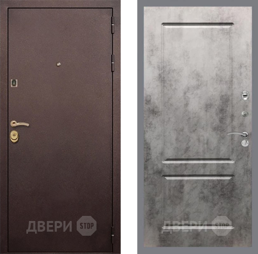 Входная металлическая Дверь Рекс (REX) Лайт 3К FL-117 Бетон темный в Черноголовке