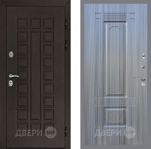 Входная металлическая Дверь Рекс (REX) Сенатор 3К FL-2 Сандал грей в Черноголовке