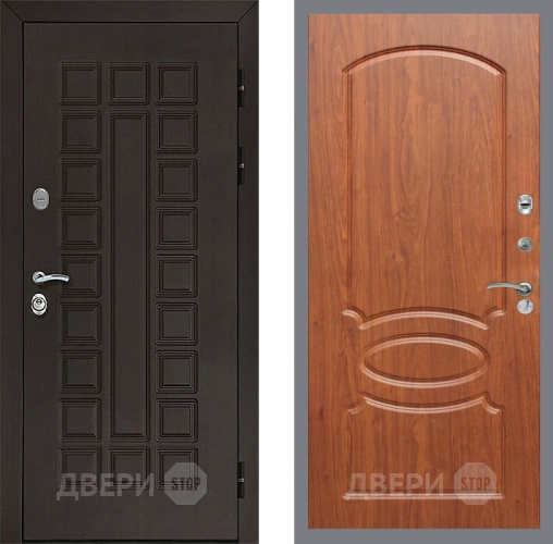 Входная металлическая Дверь Рекс (REX) Сенатор 3К FL-128 Морёная берёза в Черноголовке