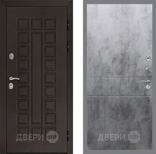 Входная металлическая Дверь Рекс (REX) Сенатор 3К FL-290 Бетон темный в Черноголовке