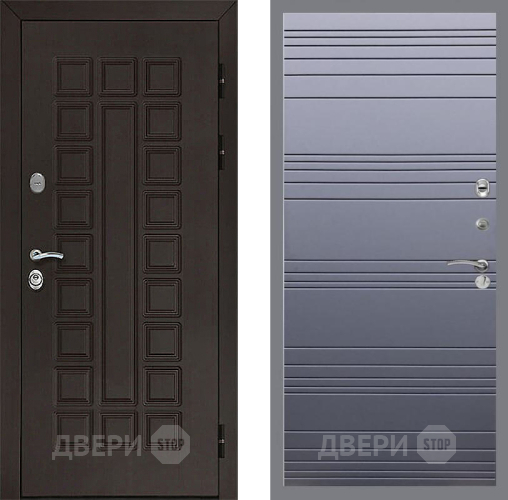 Входная металлическая Дверь Рекс (REX) Сенатор 3К Line Силк титан в Черноголовке