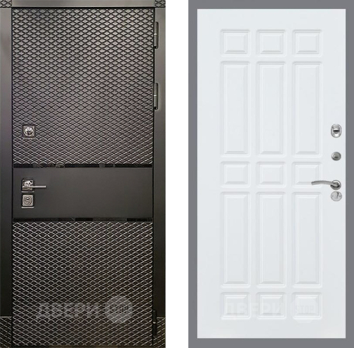 Входная металлическая Дверь Рекс (REX) 15 Черный Кварц FL-33 Силк Сноу в Черноголовке
