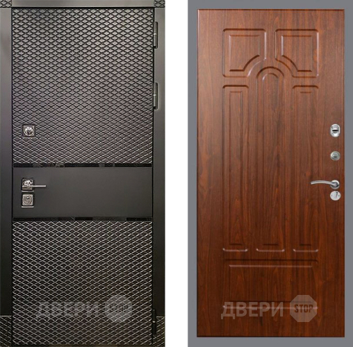 Входная металлическая Дверь Рекс (REX) 15 Черный Кварц FL-58 Морёная берёза в Черноголовке