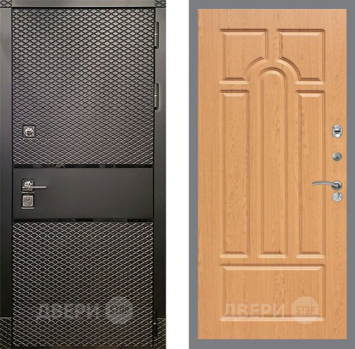 Входная металлическая Дверь Рекс (REX) 15 Черный Кварц FL-58 Дуб в Черноголовке