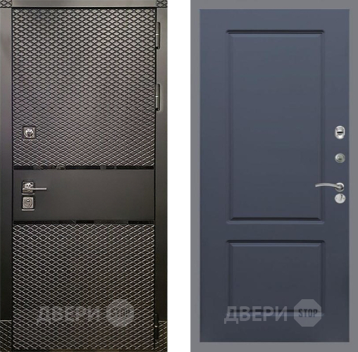 Входная металлическая Дверь Рекс (REX) 15 Черный Кварц FL-117 Силк титан в Черноголовке