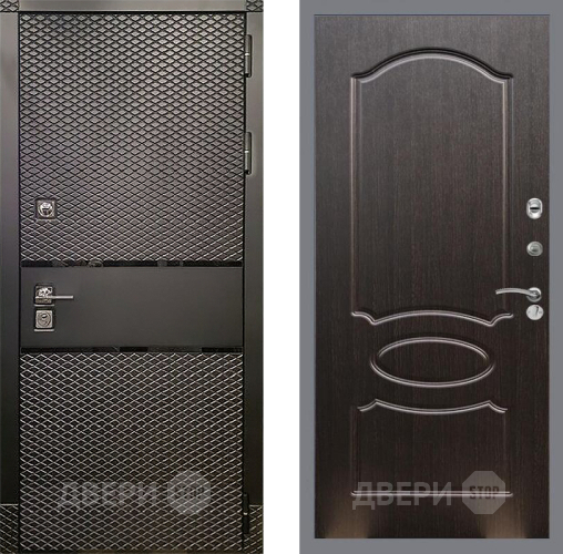 Входная металлическая Дверь Рекс (REX) 15 Черный Кварц FL-128 Венге светлый в Черноголовке