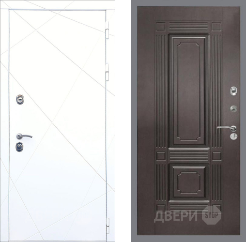 Входная металлическая Дверь Рекс (REX) 13 Силк Сноу FL-2 Венге в Черноголовке