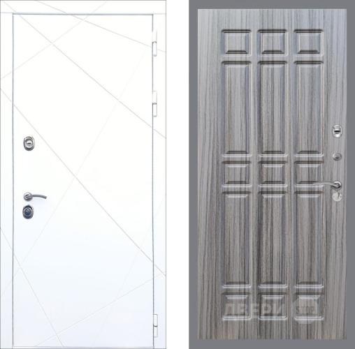 Входная металлическая Дверь Рекс (REX) 13 Силк Сноу FL-33 Сандал грей в Черноголовке
