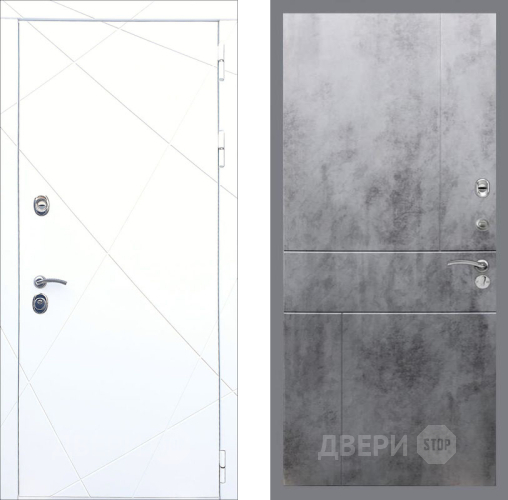 Входная металлическая Дверь Рекс (REX) 13 Силк Сноу FL-290 Бетон темный в Черноголовке