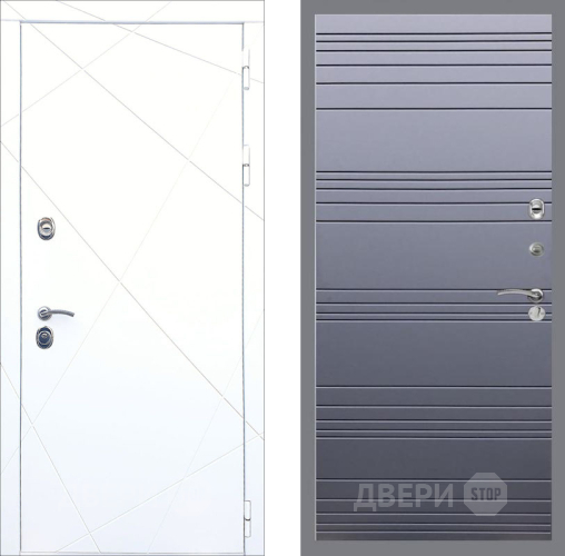 Входная металлическая Дверь Рекс (REX) 13 Силк Сноу Line Силк титан в Черноголовке