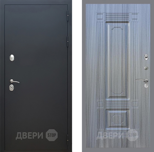 Входная металлическая Дверь Рекс (REX) 5 Черный Муар FL-2 Сандал грей в Черноголовке