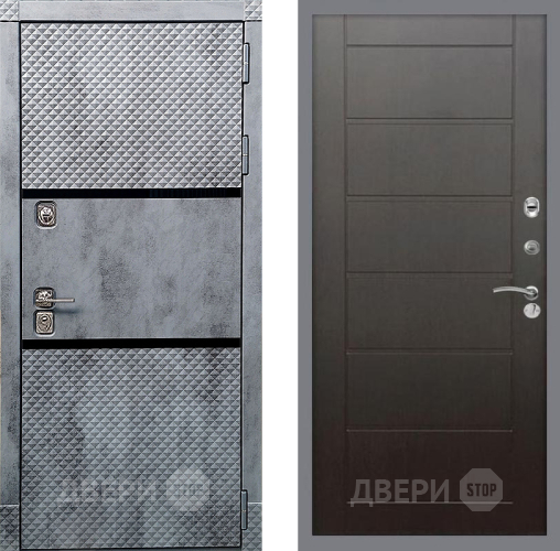 Входная металлическая Дверь Рекс (REX) 15 Бетон Темный Сити Венге в Черноголовке