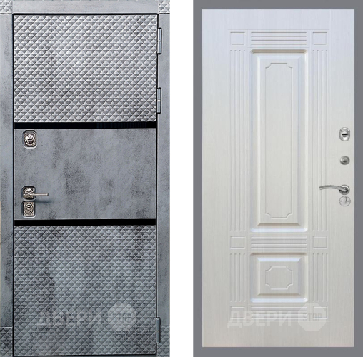 Входная металлическая Дверь Рекс (REX) 15 Бетон Темный FL-2 Лиственница беж в Черноголовке