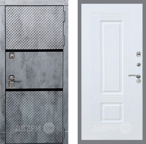 Входная металлическая Дверь Рекс (REX) 15 Бетон Темный FL-2 Силк Сноу в Черноголовке