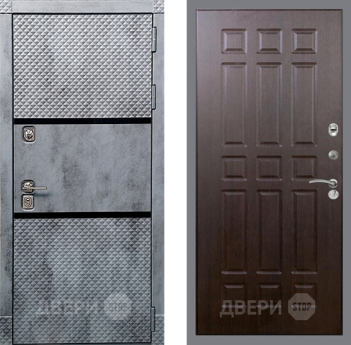 Входная металлическая Дверь Рекс (REX) 15 Бетон Темный FL-33 Венге в Черноголовке